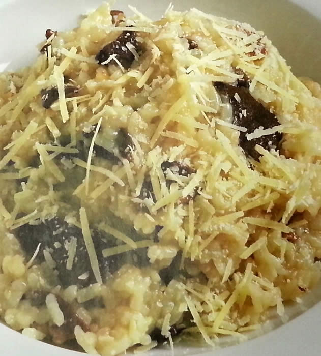 Microwave Mushroom Risotto