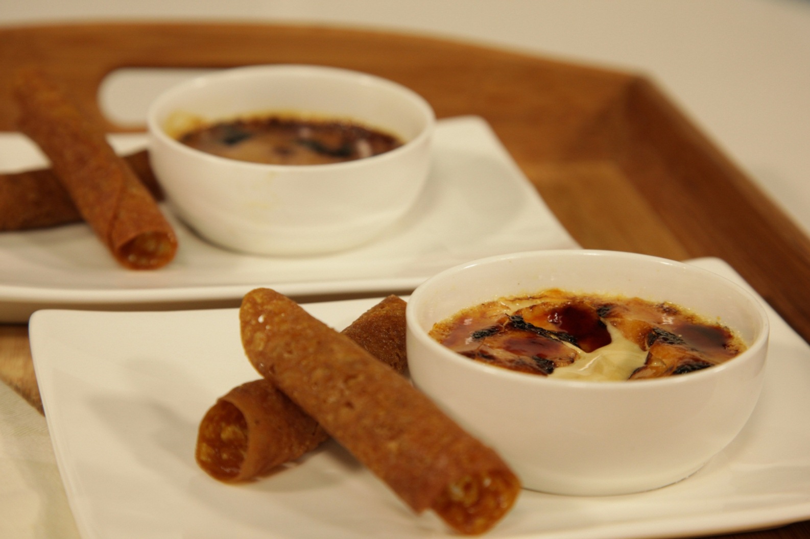 Guinness Crème Brulee with Irish Whiskey Snaps
