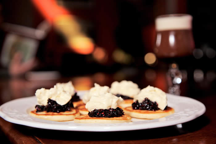 Drop Scones with Blackberry Compote