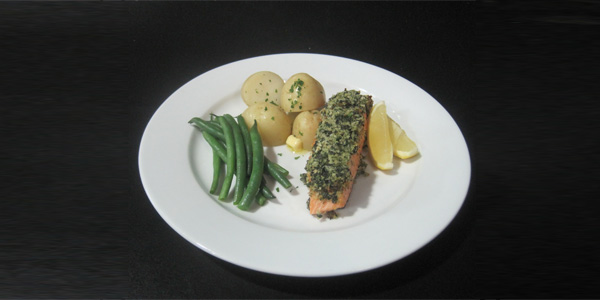 Herb Crusted King Salmon