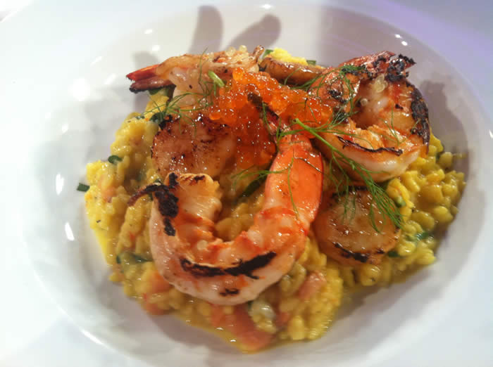 Seafood Risotto with Saffron and Pernod