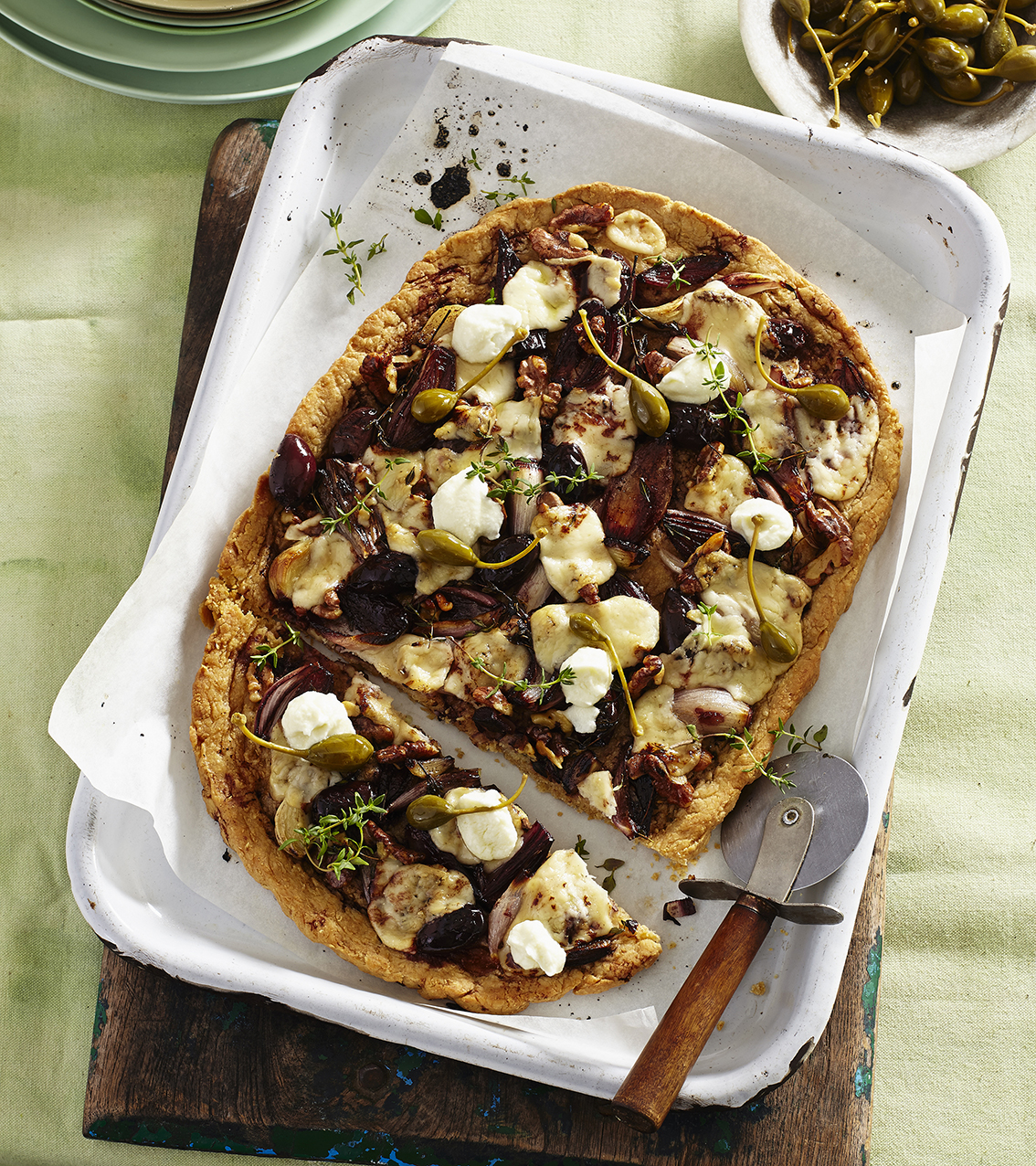 Goats Cheese Tart with Pinot Eschallots & Walnuts