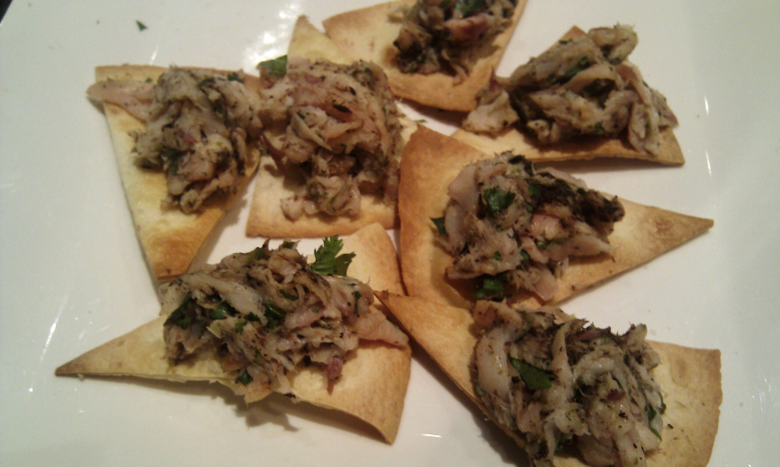 Smoked trout ‘Nachos’