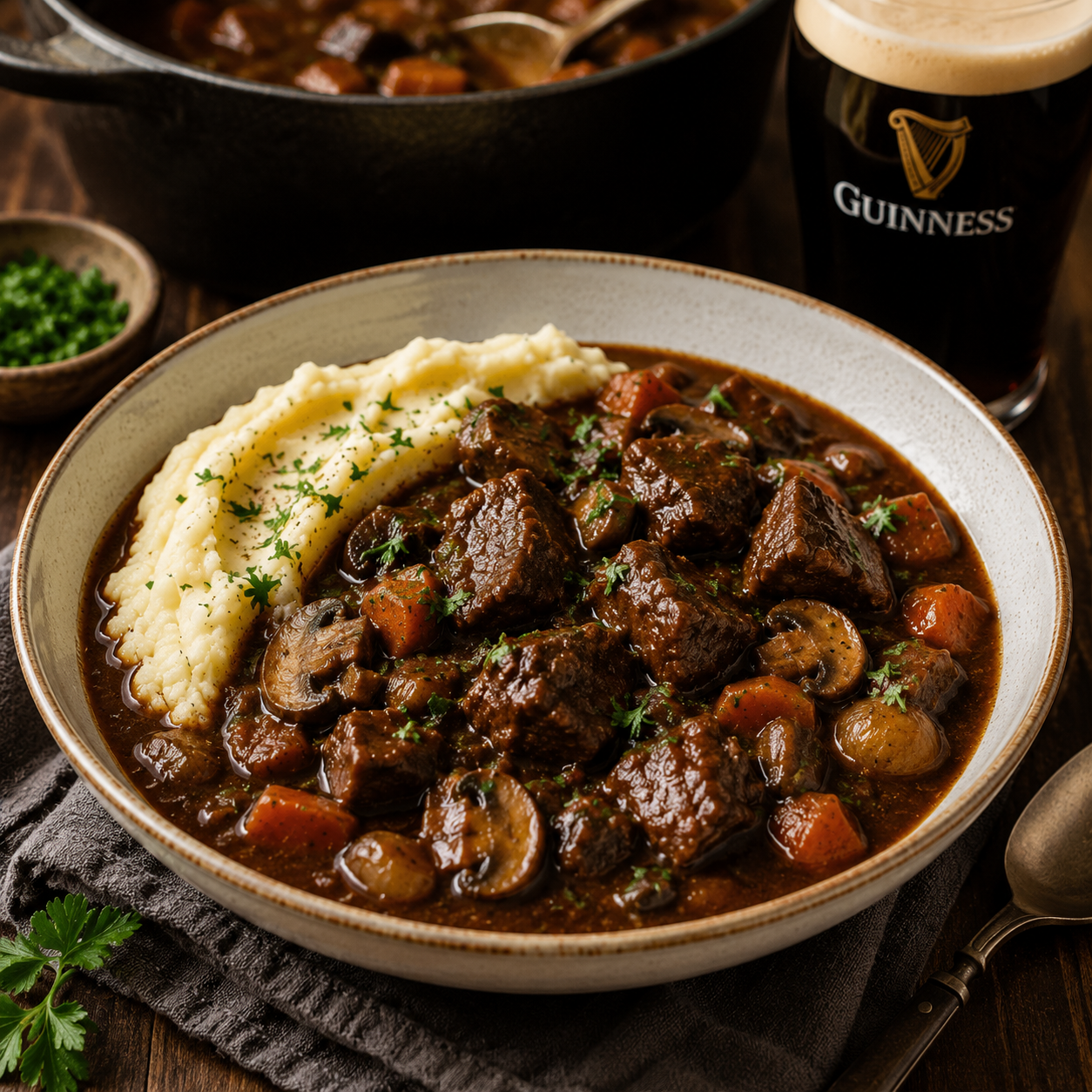 Slow Cooked Beef with Guinness