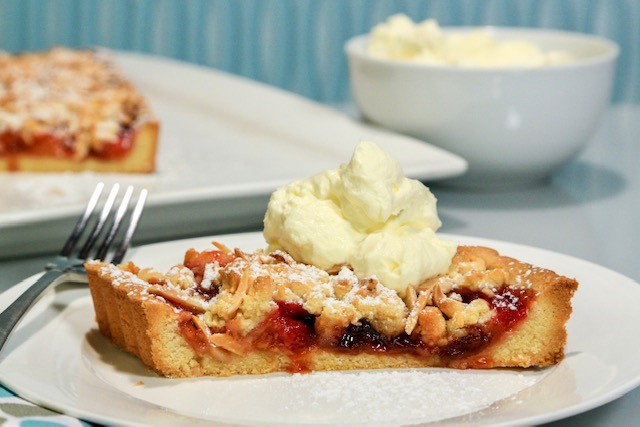 Five Spice Plum & Almond Crumble Pie