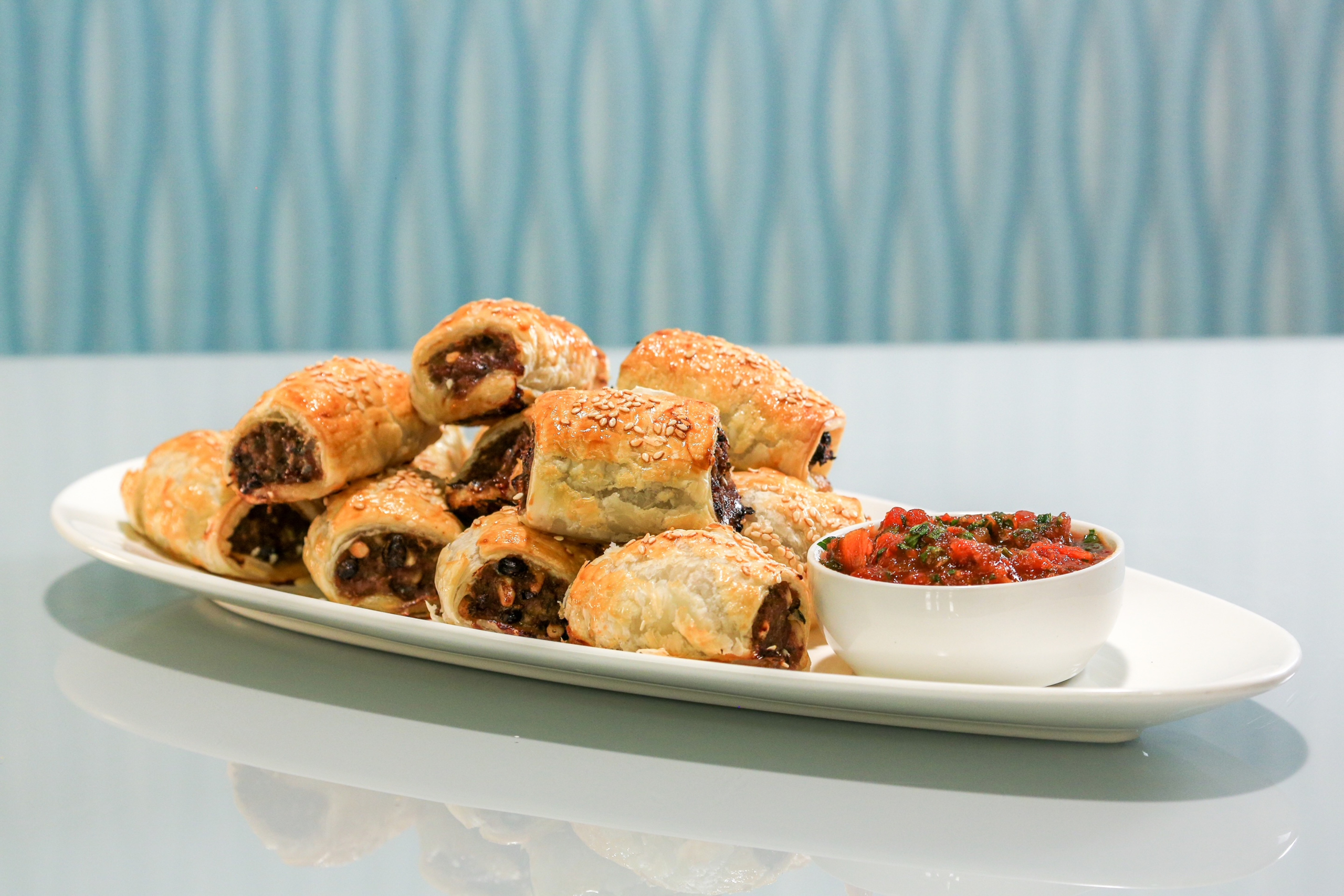 Spicy Lamb Sausage Rolls