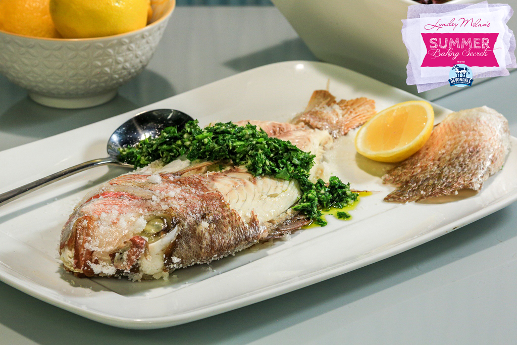 Snapper in a Salt Crust with Gremolata