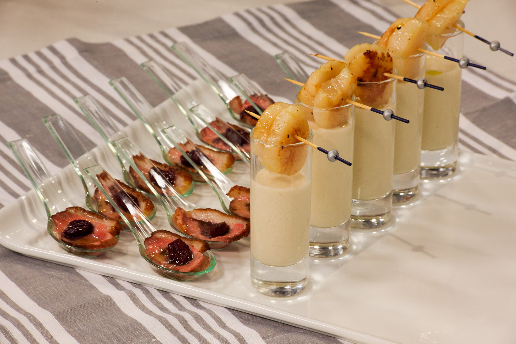 Almond Gazpacho with Seared Scallops