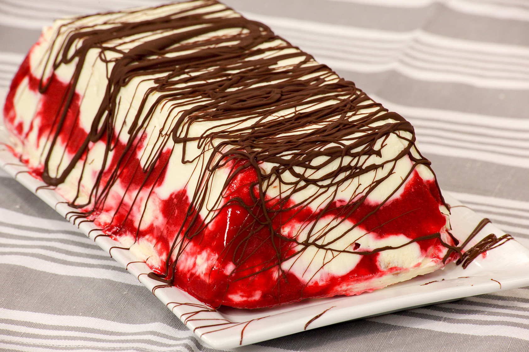 Raspberry Ripple Nougat Parfait