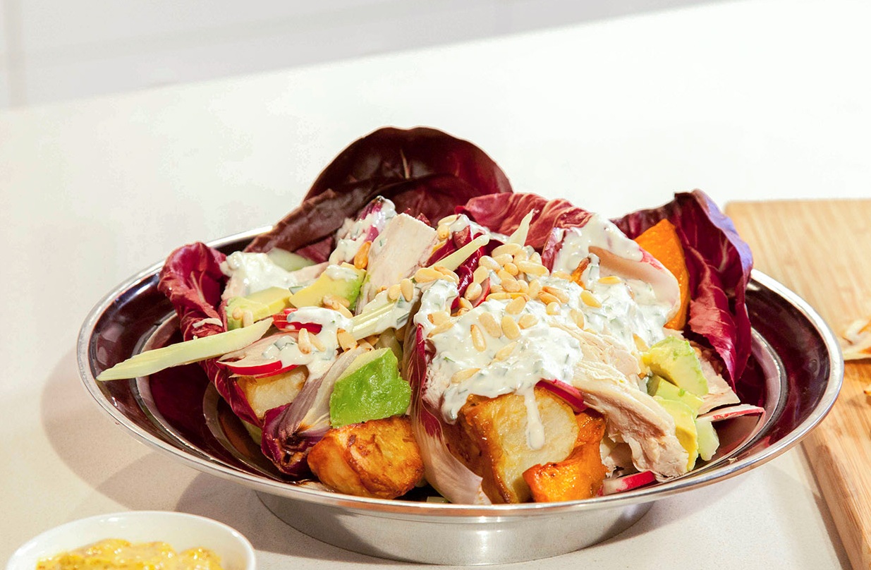 Turkey Salad with Ginger and Lime Mayo