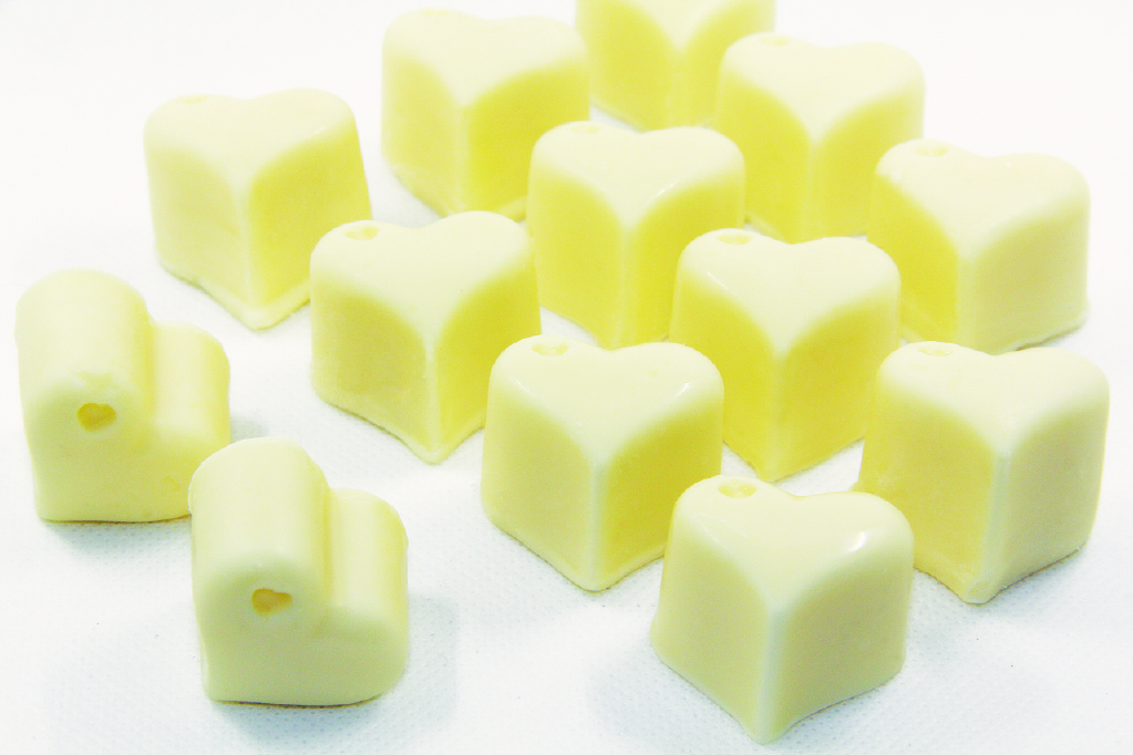 White Chocolate Ganache Hearts