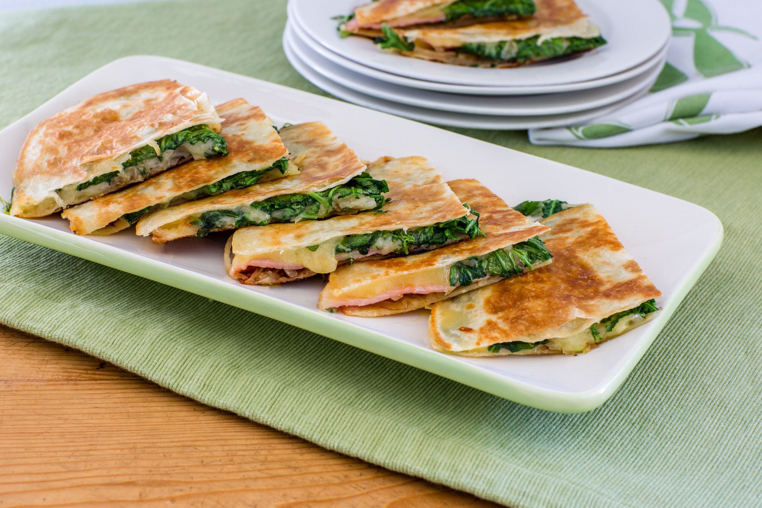 Hidden Onion and Cheese Quesadilla