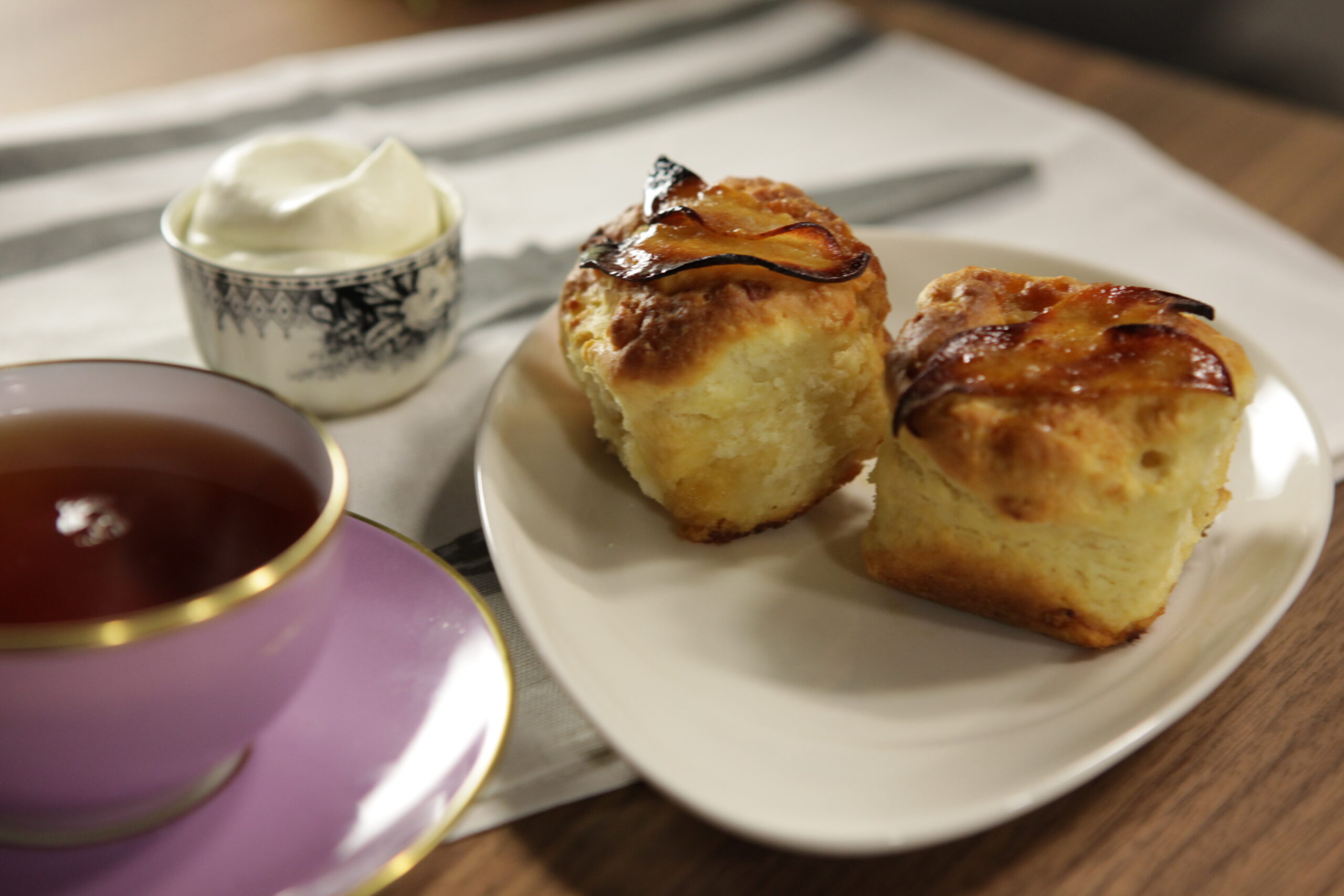 Caramelised Pear Scones