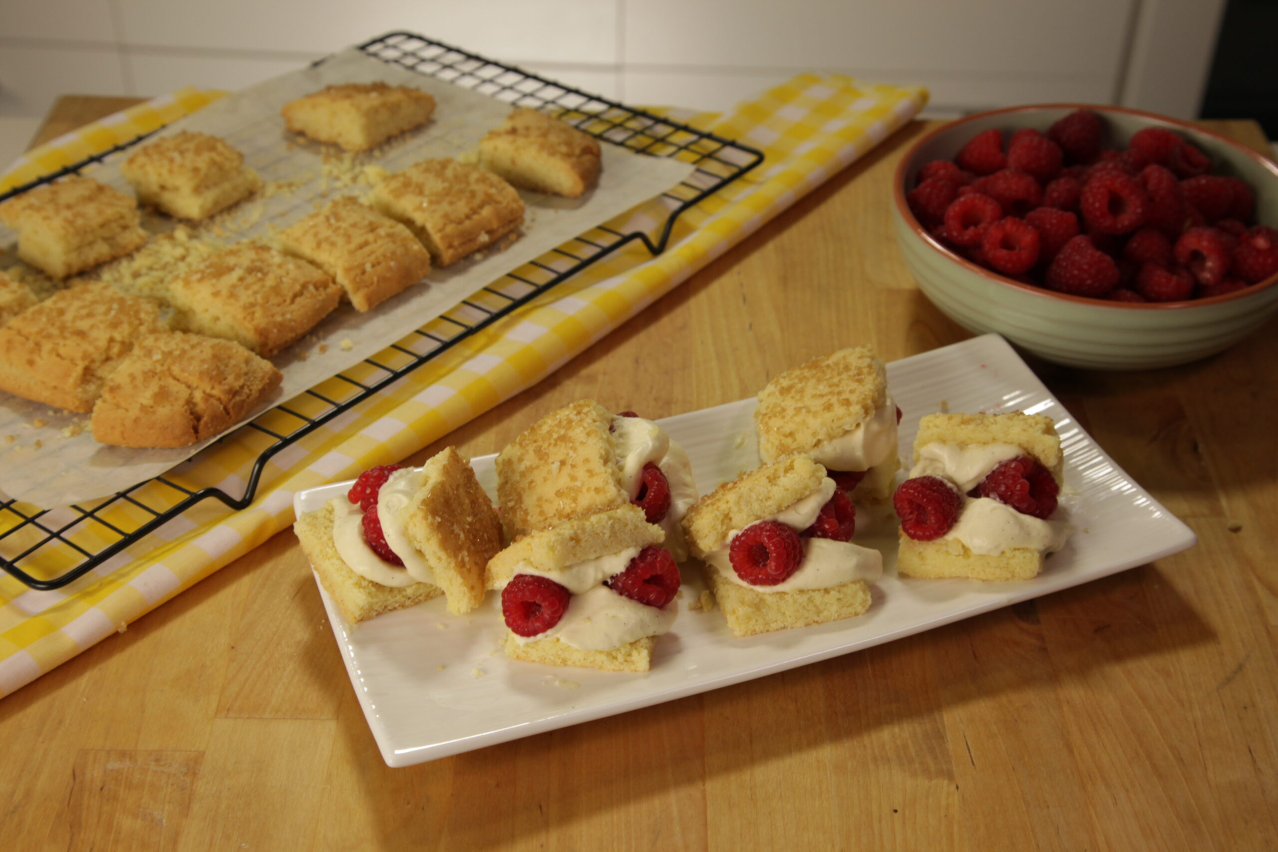 Raspberries & Cream Shortcakes