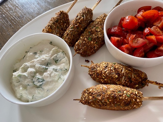 Middle Eastern Kofte with Tzatziki