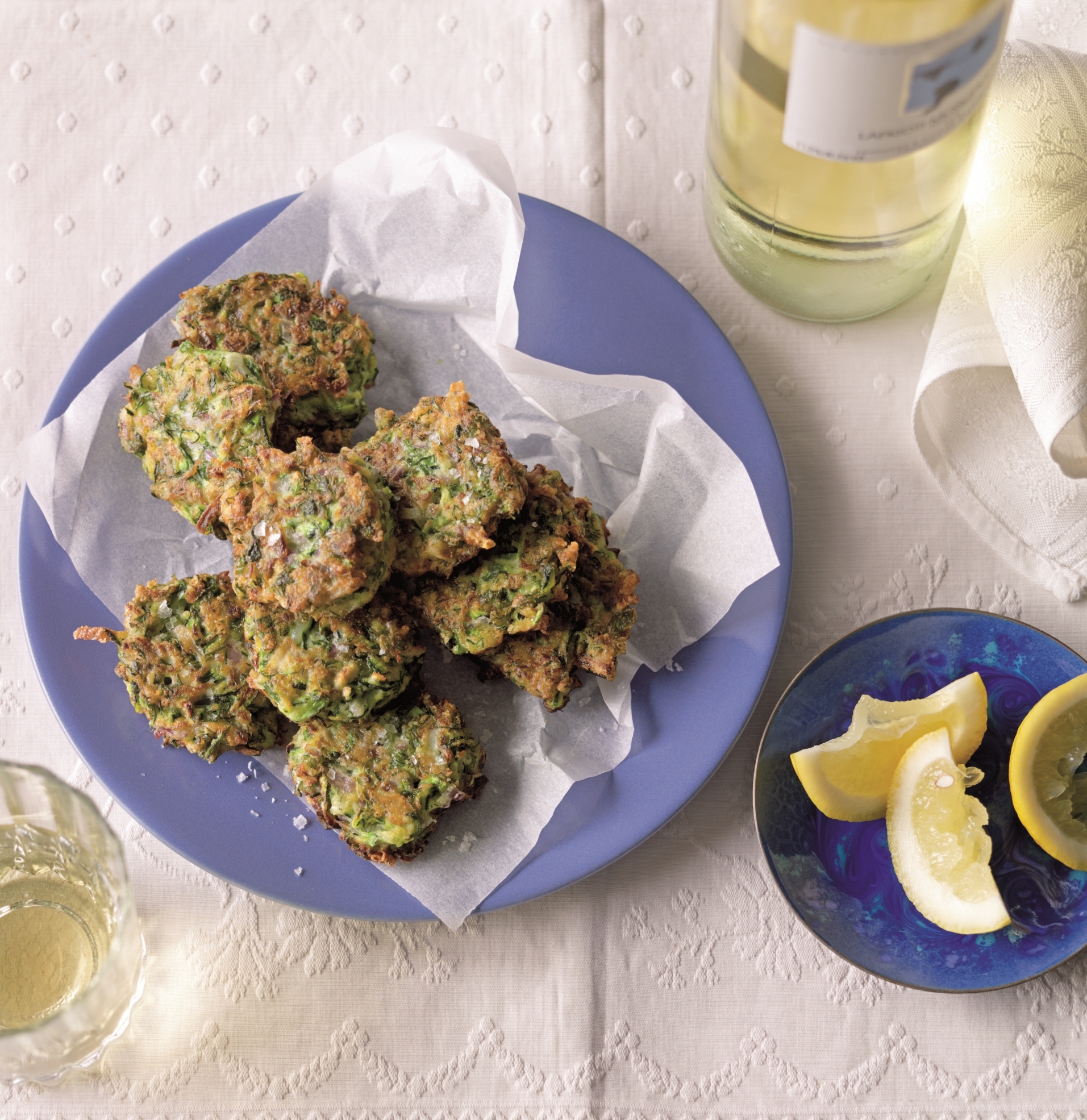 Zucchini, Dill and Mint Fritters