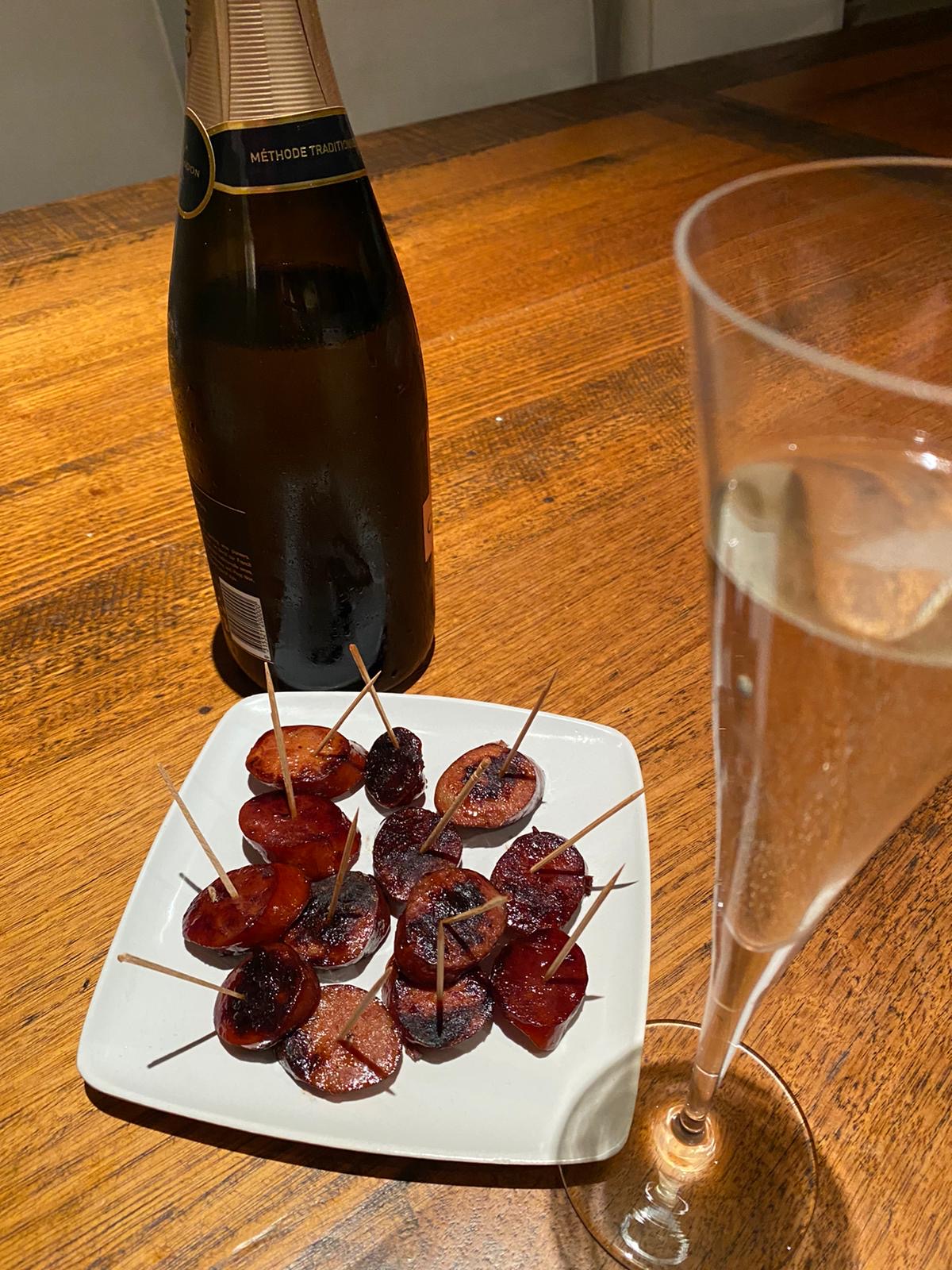 Red Wine Glazed Chorizo Bites