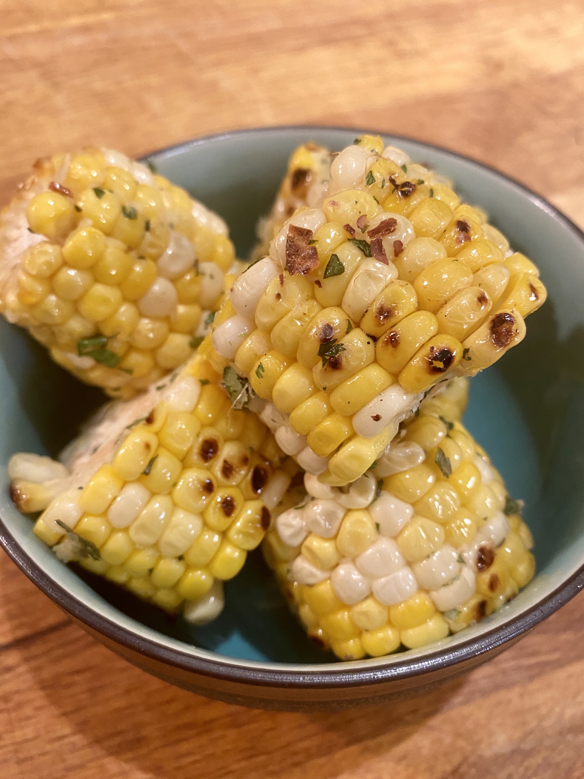 Grilled Chilli and Parmesan Corn