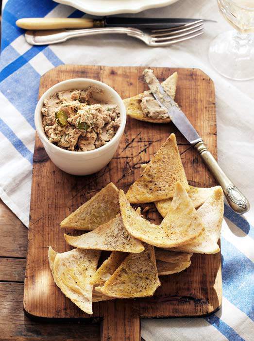 Tuna Pate with Melba Toast