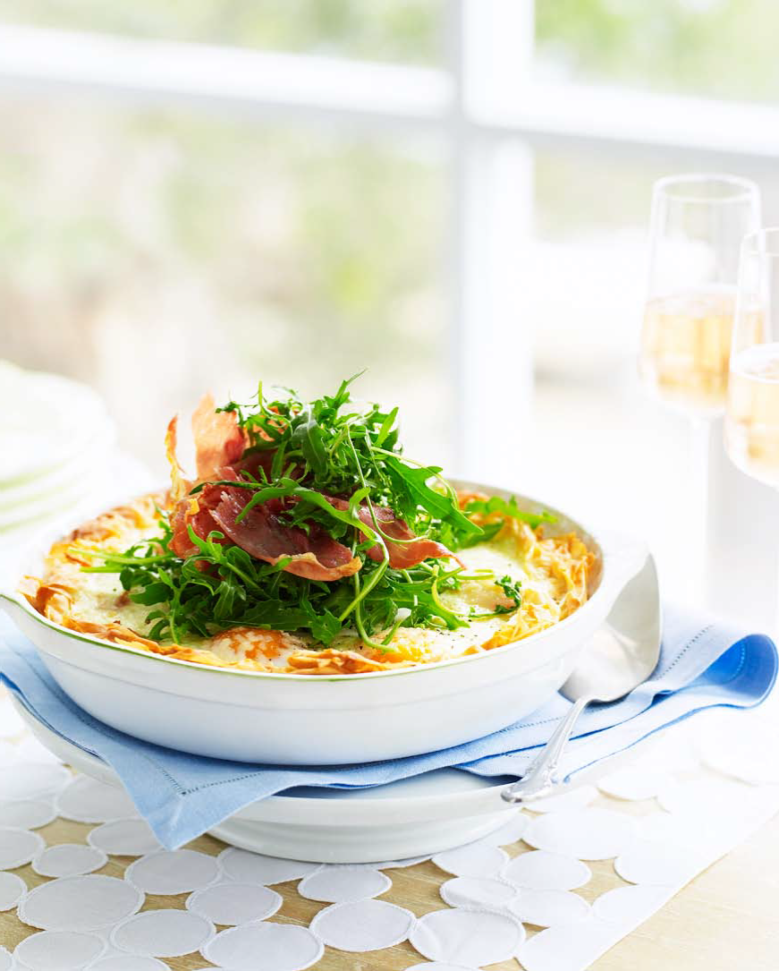 Prosciutto, Mushroom & Egg Tart