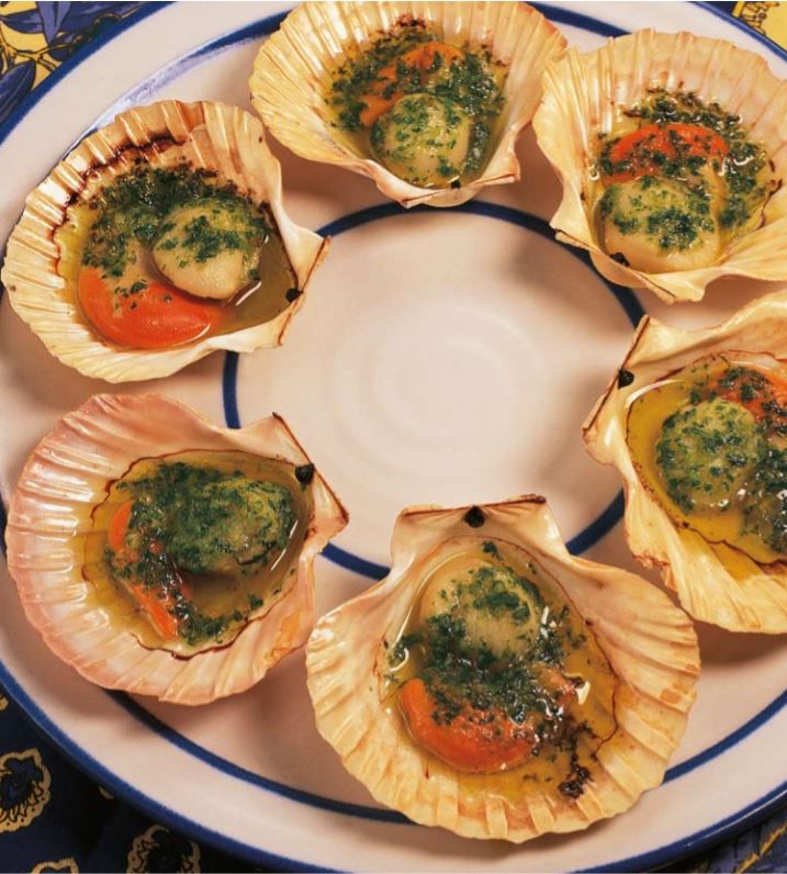 Scallops with Ginger, Shallots and Sesame