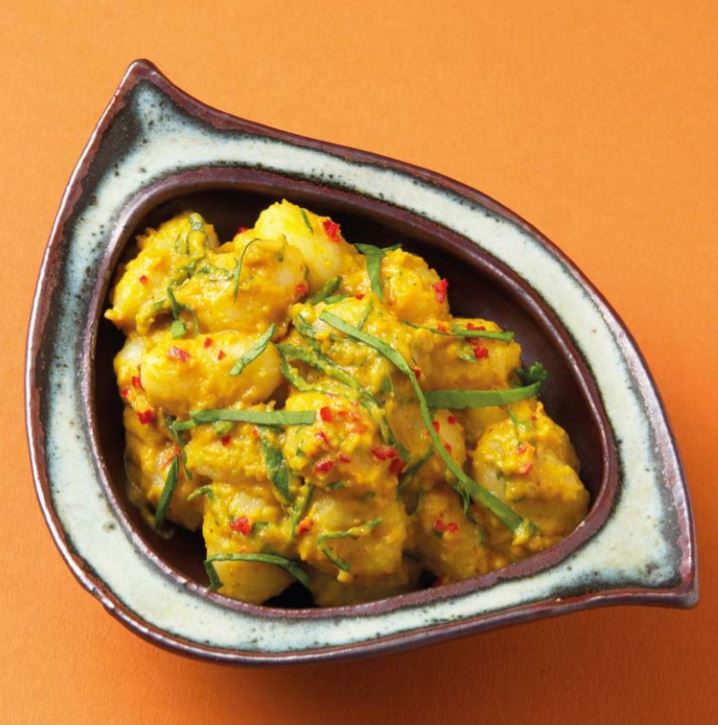Gnocchi with Pumpkin, Horseradish and Spinach