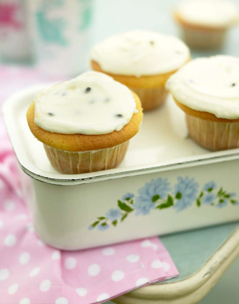 Passionfruit and Lime Cupcakes