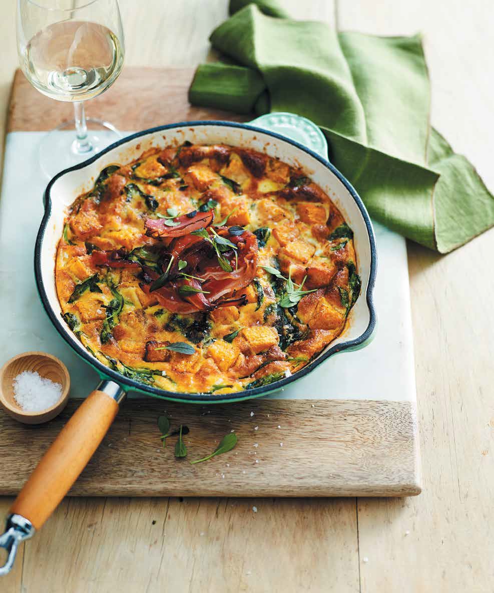 Pumpkin, Leek & Spinach Frittata