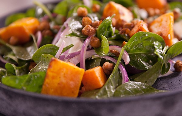 Spiced Chickpea, Pumpkin & Spinach Salad