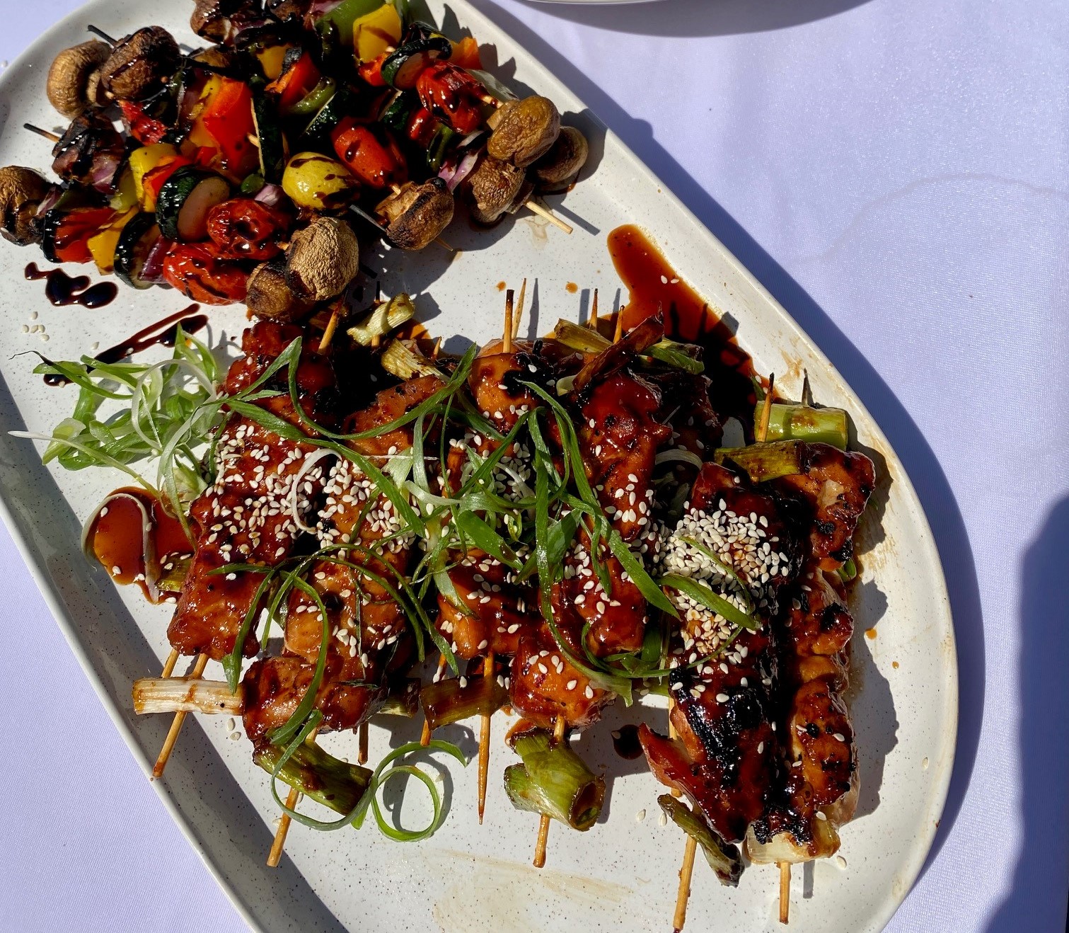 BarbeCURE Chicken & Veggie Skewers