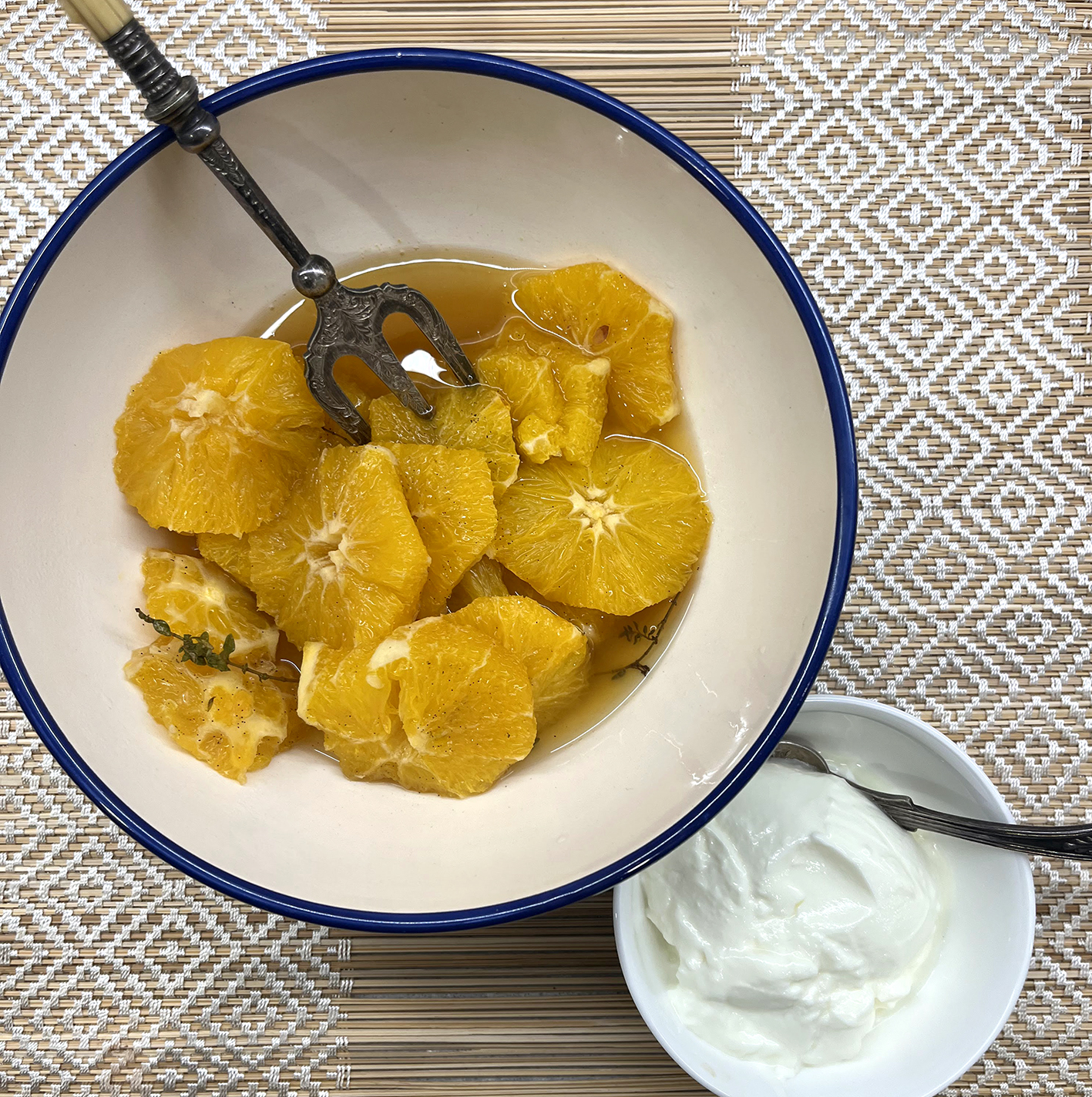 Roasted Oranges with Thyme & Vanilla
