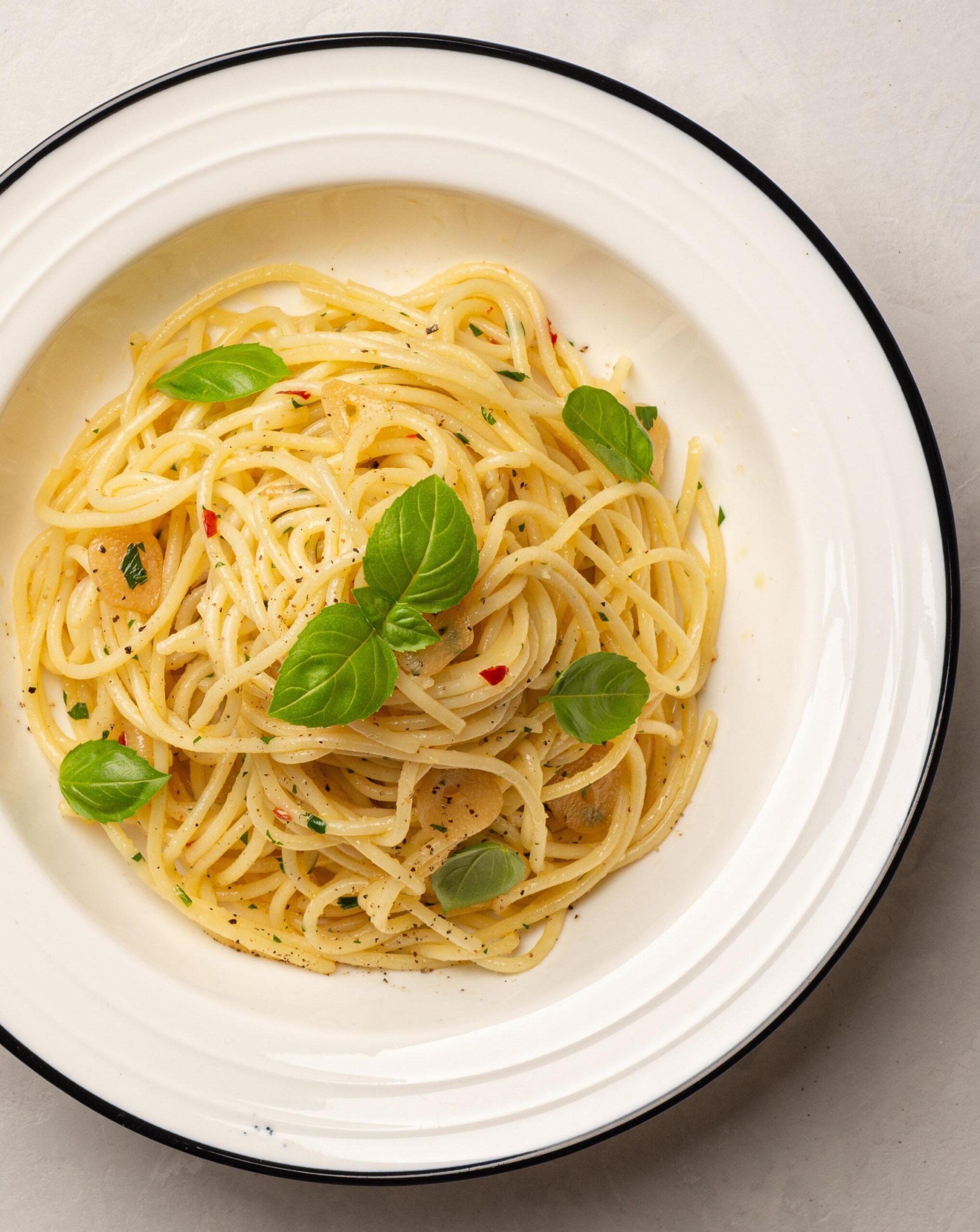 Pasta with Lemon & Basil
