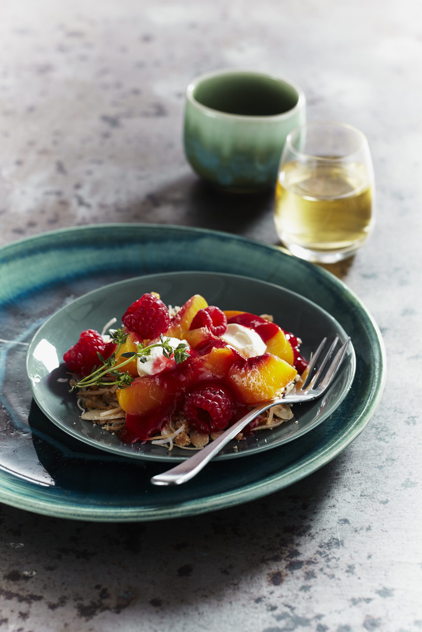 Deconstructed Peach Melba